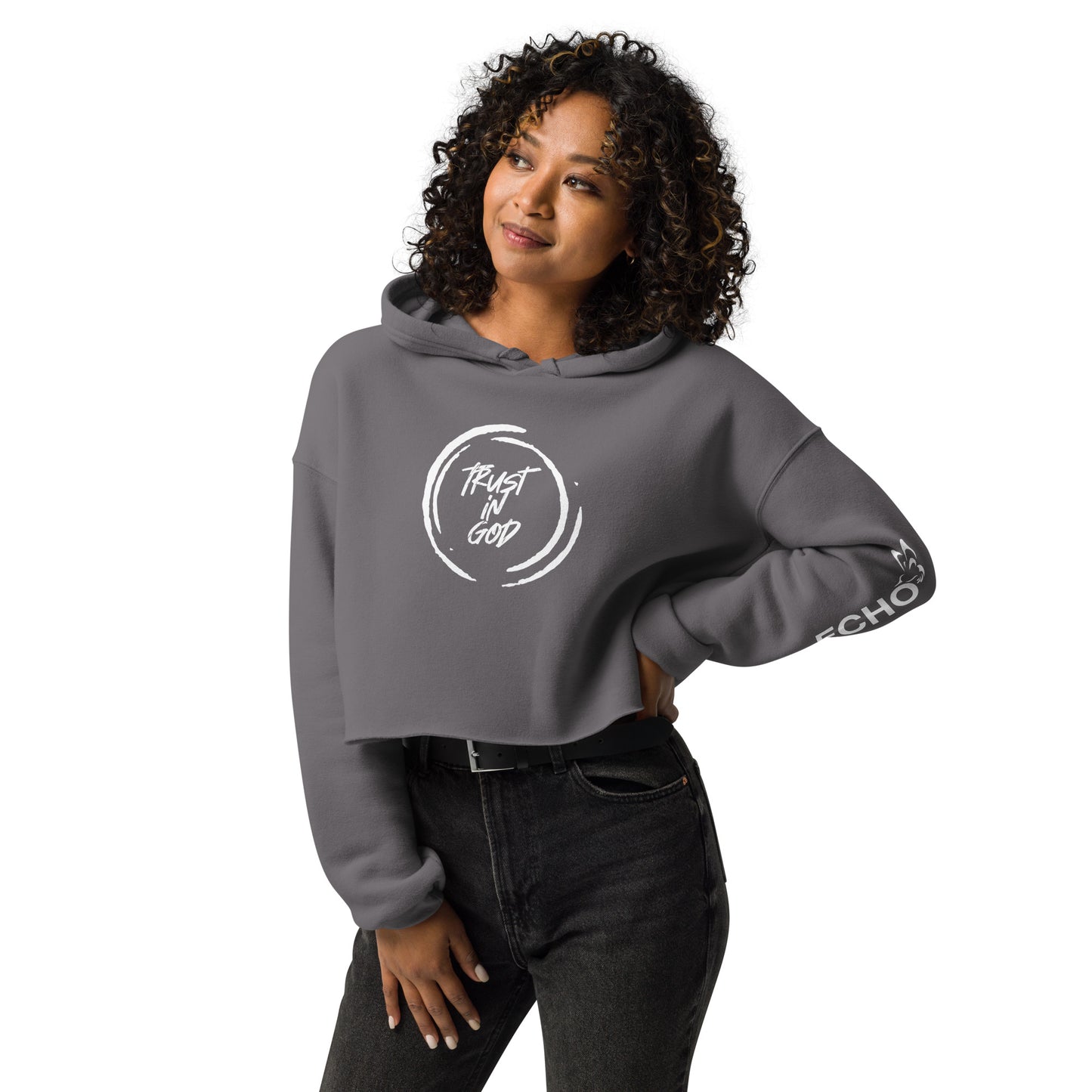 Crop Hoodie - Trust in God