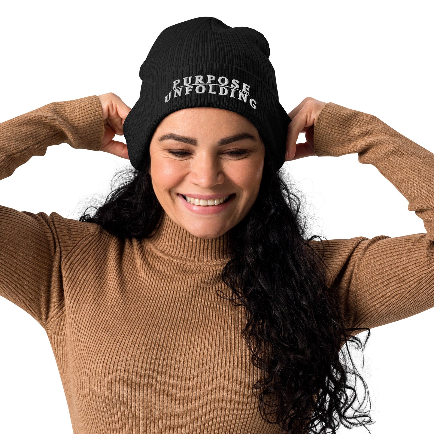 Organic Ribbed Beanie - Purpose Unfolding