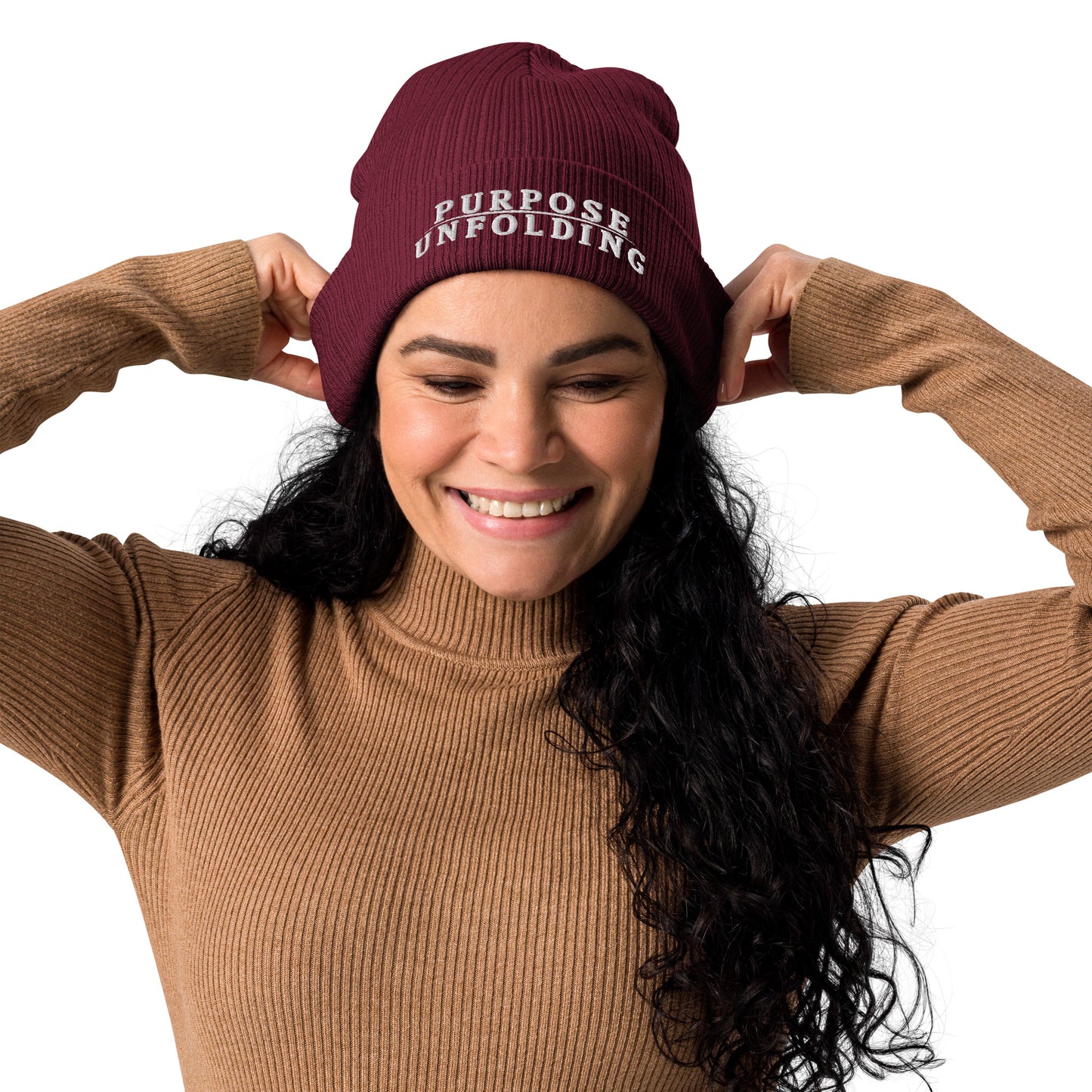 Organic Ribbed Beanie - Purpose Unfolding
