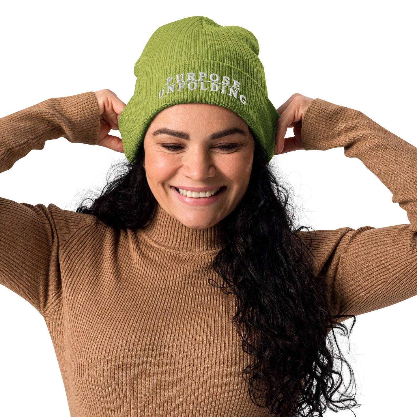 Organic Ribbed Beanie - Purpose Unfolding