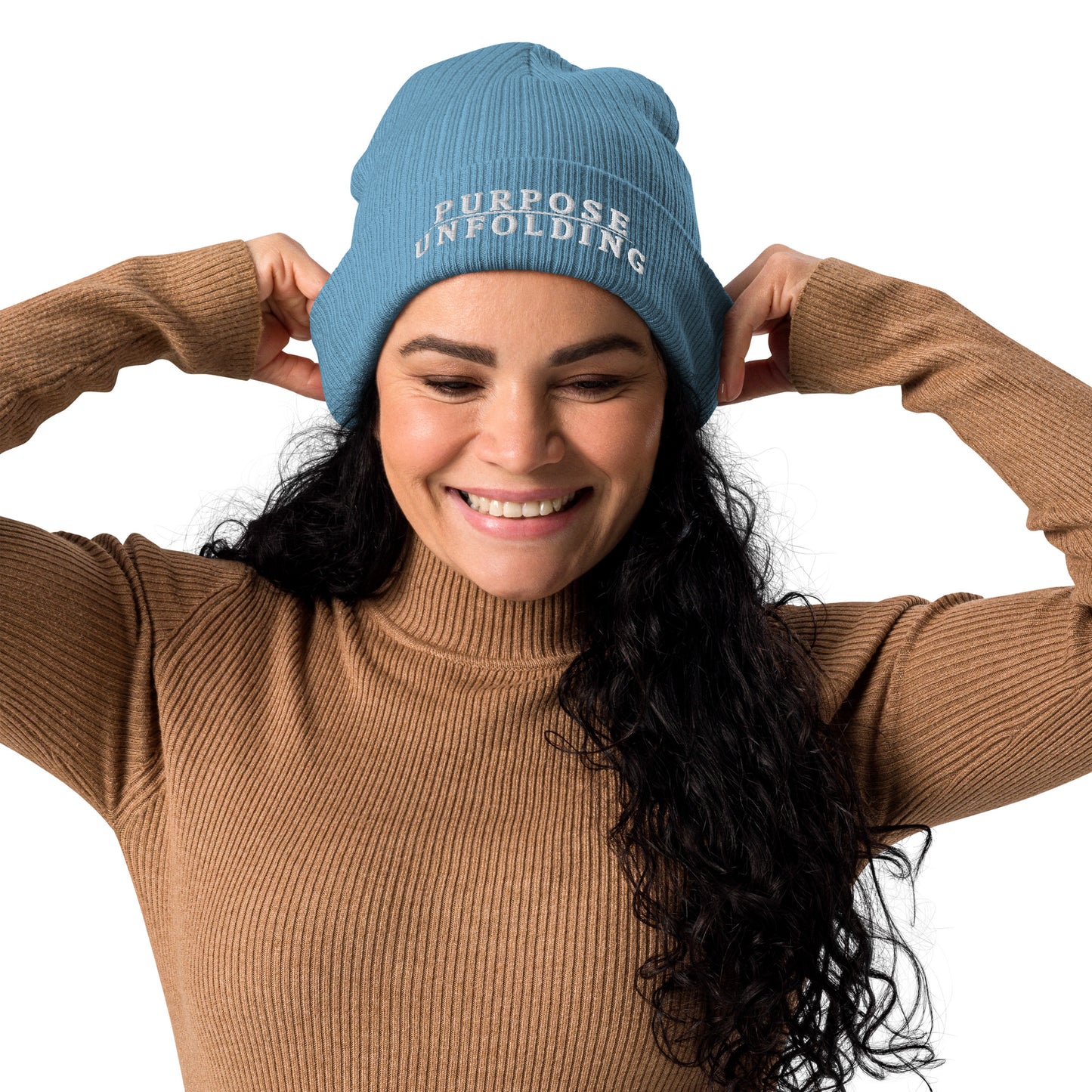 Organic Ribbed Beanie - Purpose Unfolding