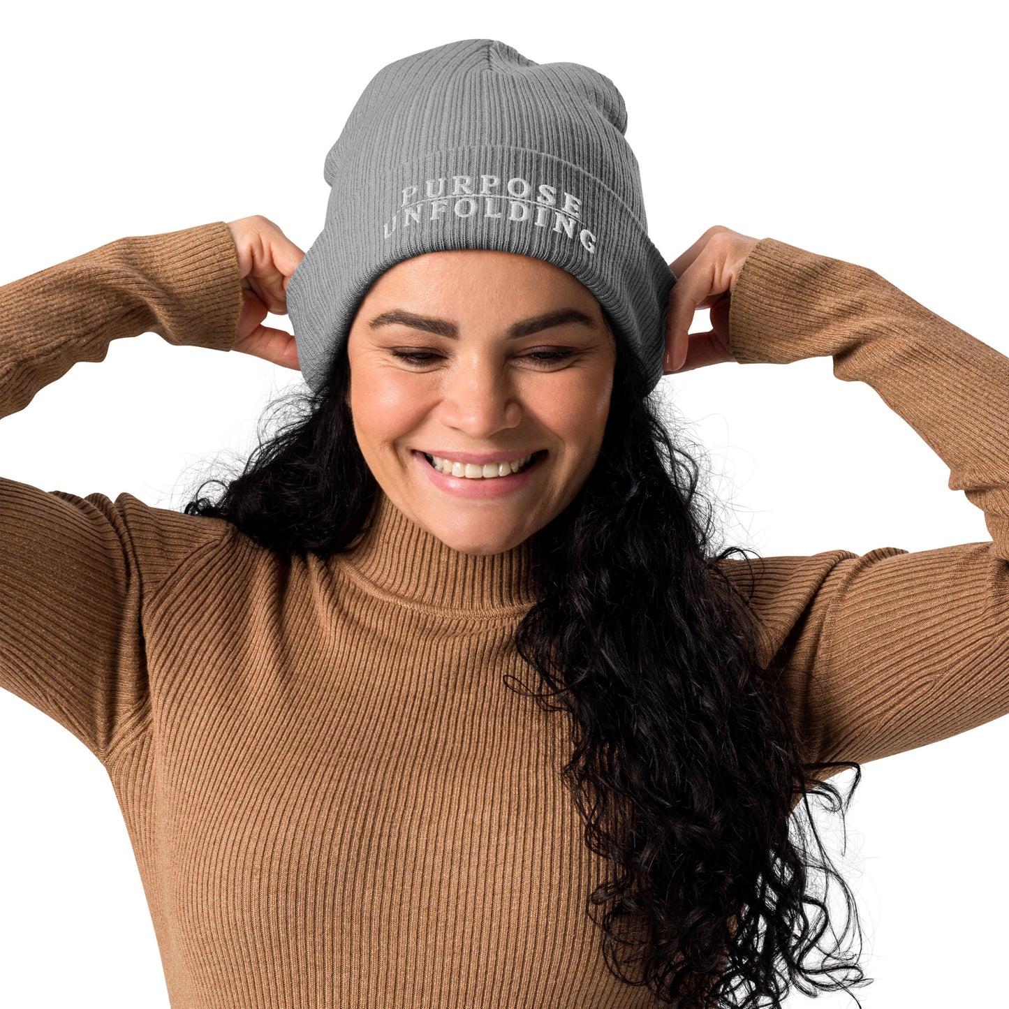 Organic Ribbed Beanie - Purpose Unfolding