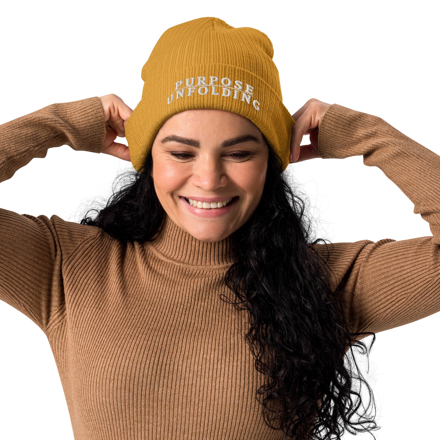 Organic Ribbed Beanie - Purpose Unfolding