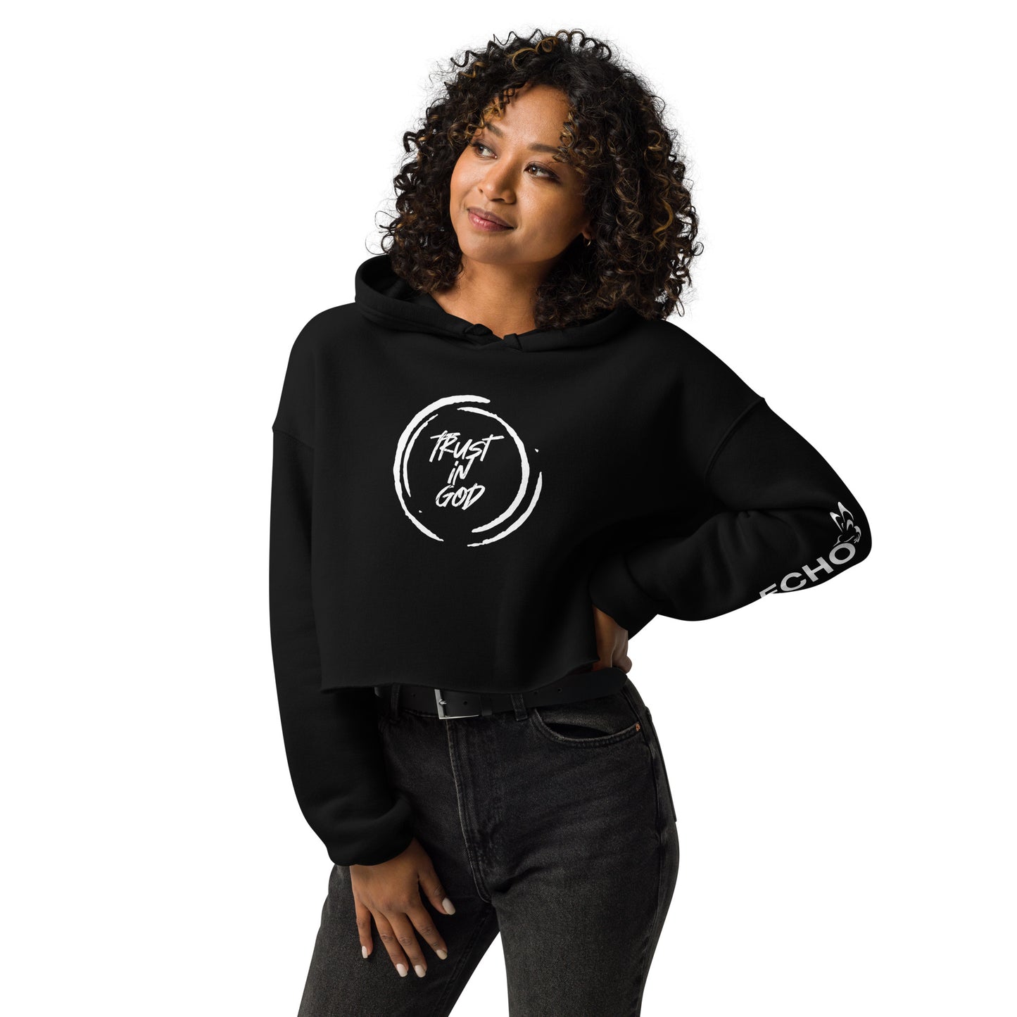Crop Hoodie - Trust in God