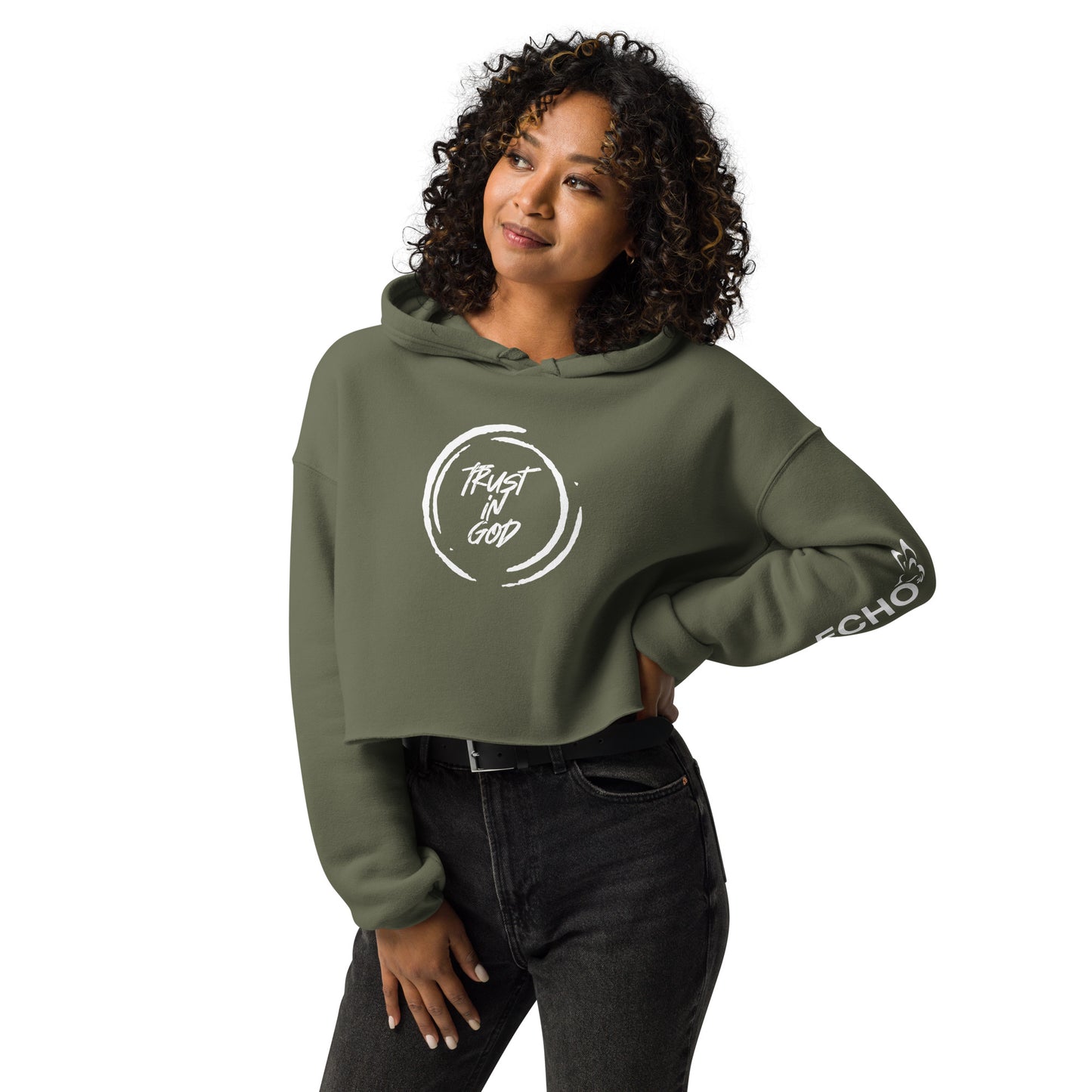 Crop Hoodie - Trust in God