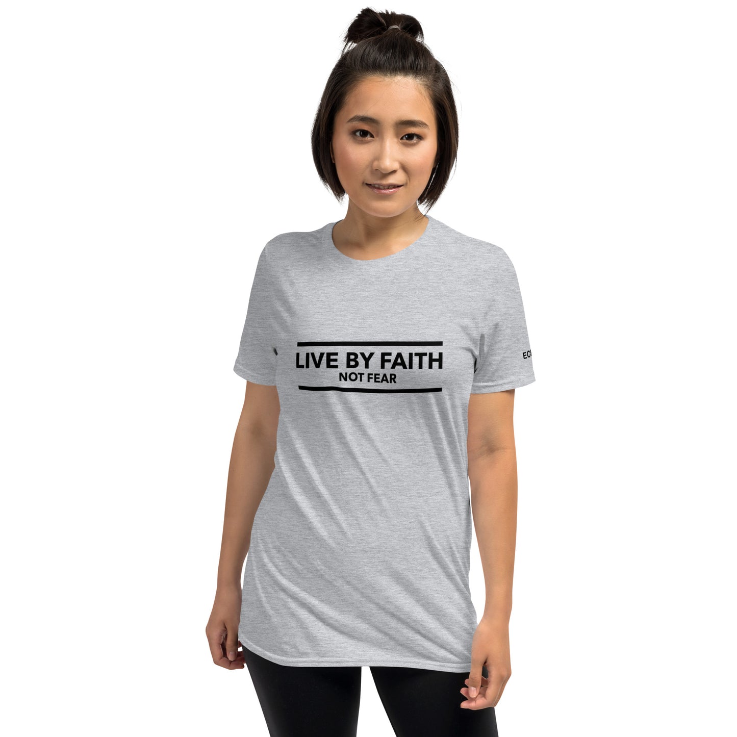Live By Faith Not Fear - Unisex Tee in Light Neutrals