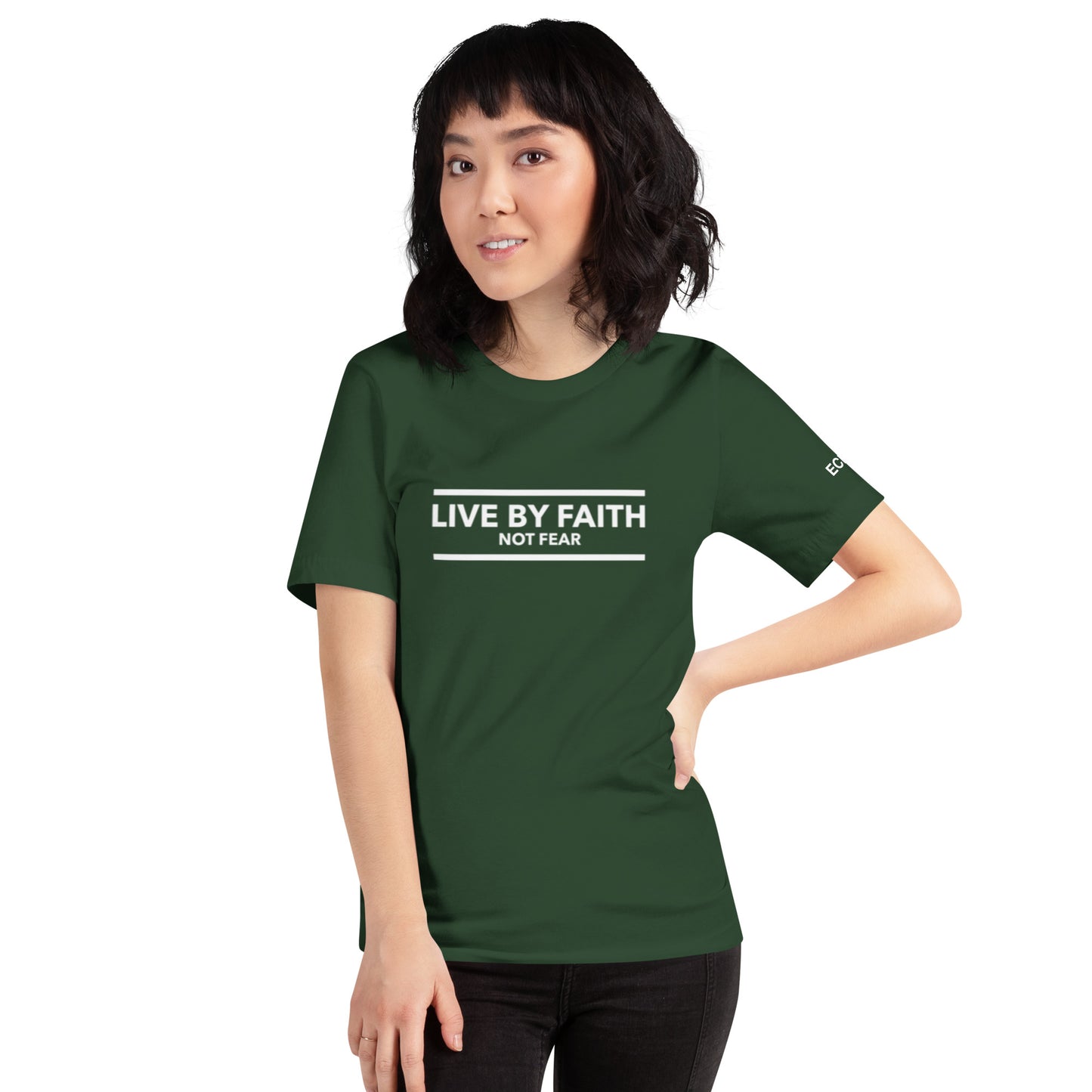 Live By Faith Not Fear - Unisex Tee in Varying Colors