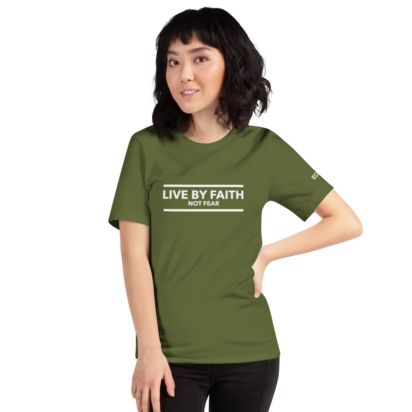 Live By Faith Not Fear - Unisex Tee in Varying Colors